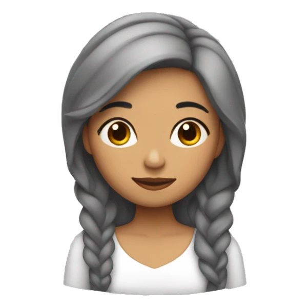 mujer morena, con cabello lacio dormida sticker