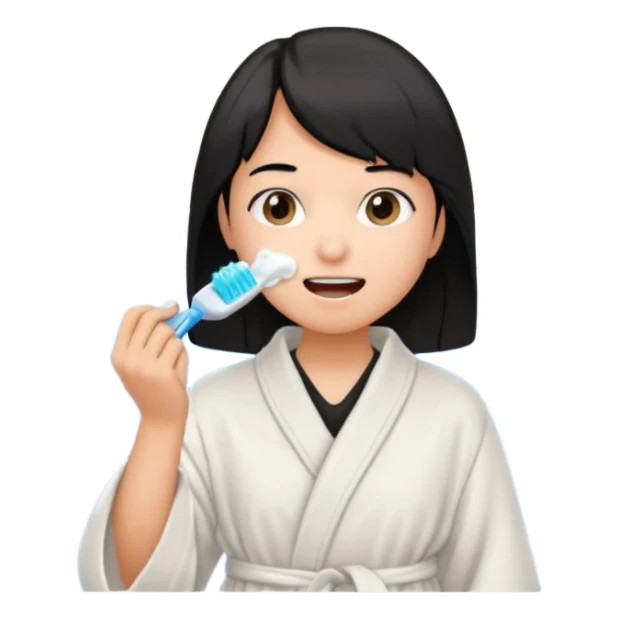 Brossé  teeth BLACK S sticker