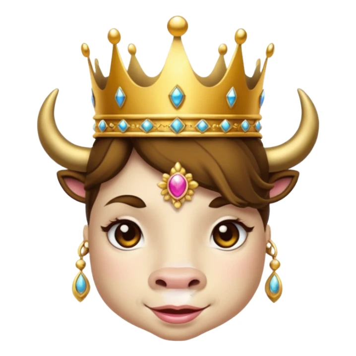 Bull princess sticker