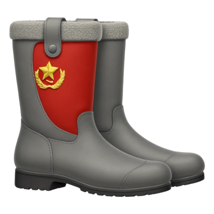 soviet valenki boots without heels on soft soles sticker
