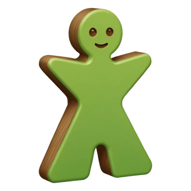 green game meeple #5fcbb9 sticker