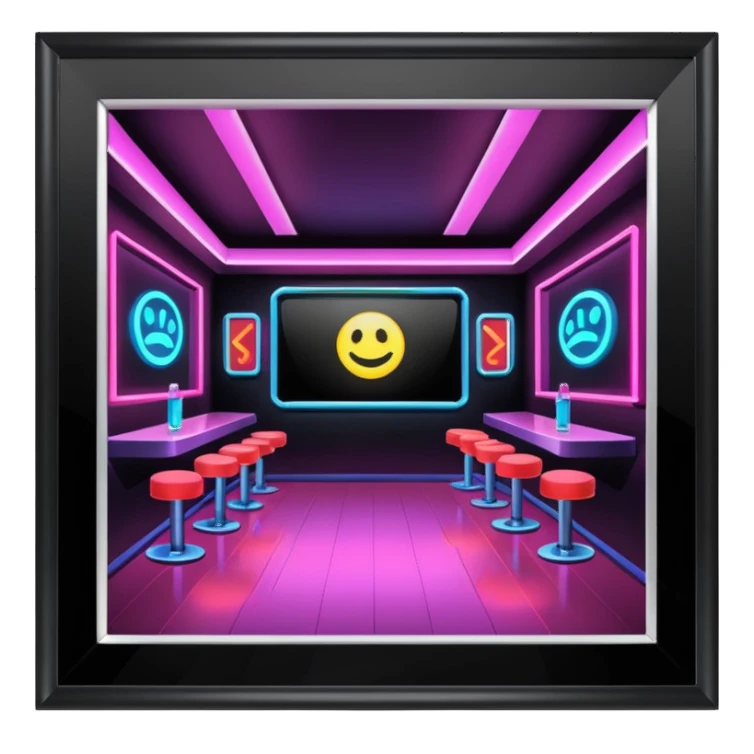 nightclub wtihout people sticker