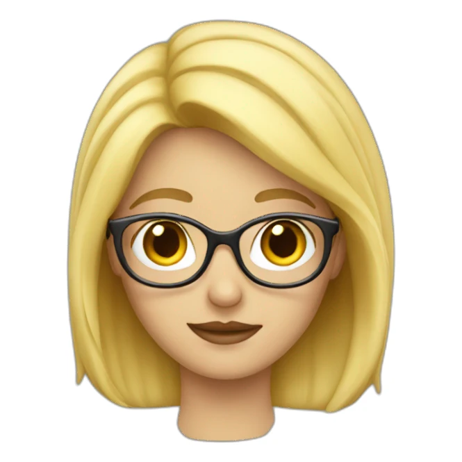 blonde librarian sticker