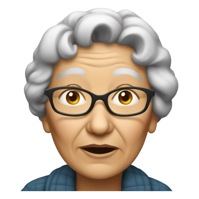 Grandma smoking  sticker