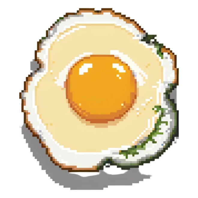 sunny side up fried egg sticker