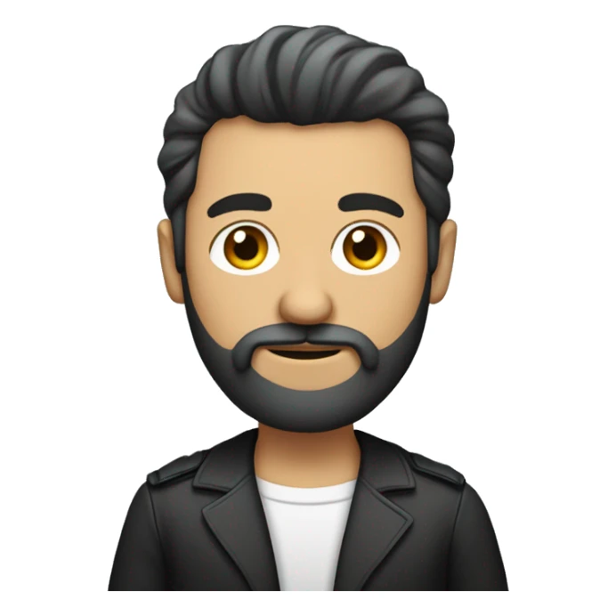 Homem de barba mexedo em computador  sticker