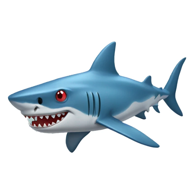 Shark with a spiderman hat  sticker