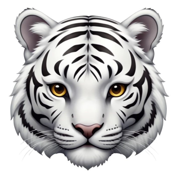 a white tiger sticker