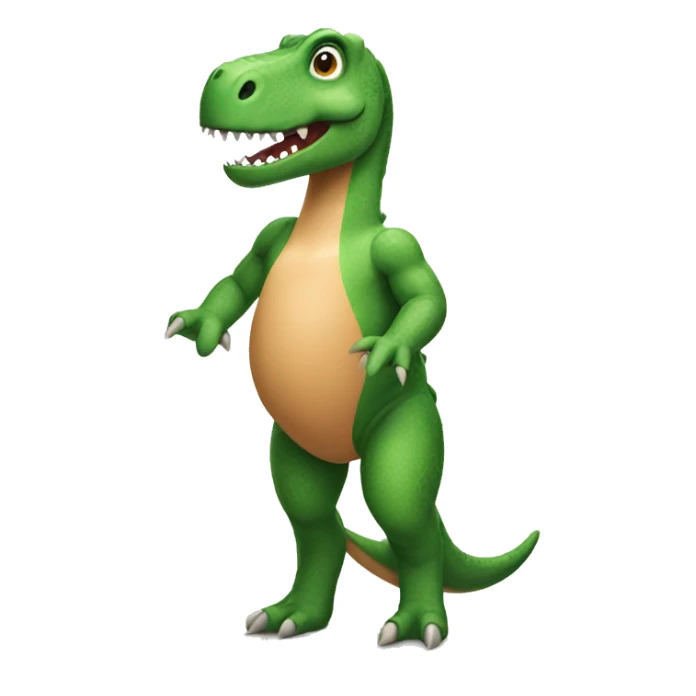 dinosaur wearing swim suit sticker