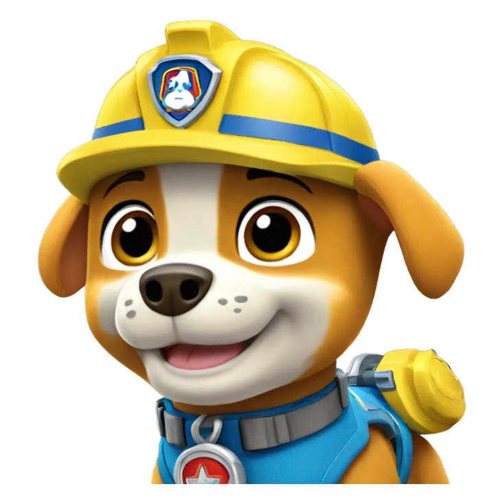 Paw patrol rubble  sticker