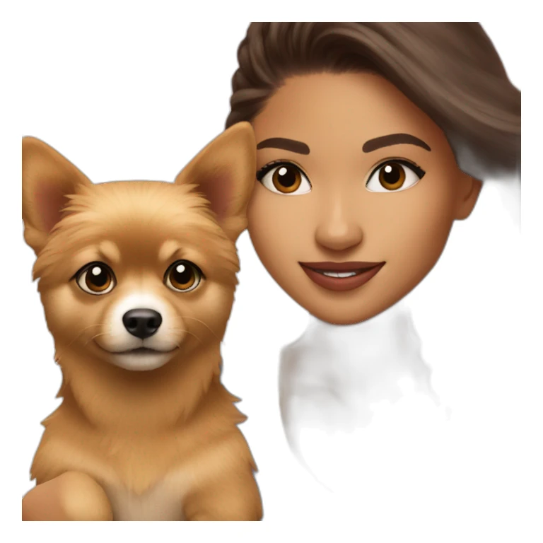 ZENDAYA WITH POMCHI sticker