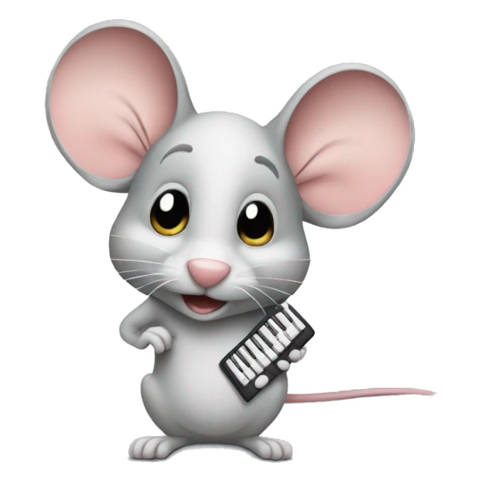 Mouse with a keyboard sticker