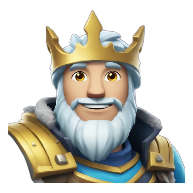 Fortnite king ice sticker