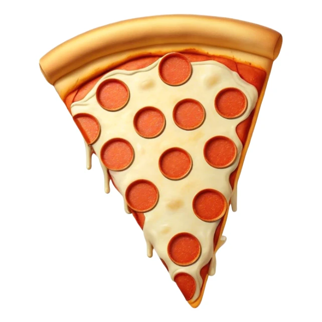 Pizza with gold bars sticker