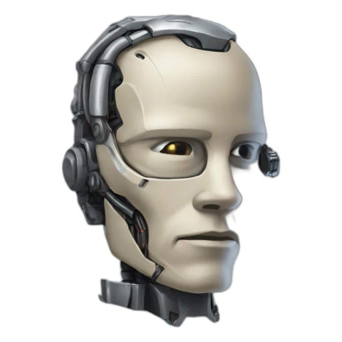 Skynet personified sticker