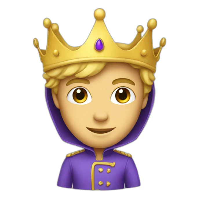 little prince costume sticker