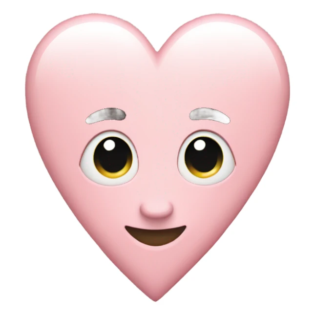 Light pink heart sticker