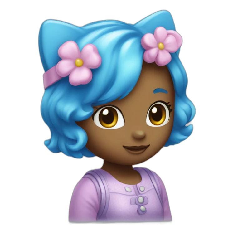 Hello kitty blue sticker