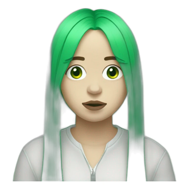 billie eilish green sticker