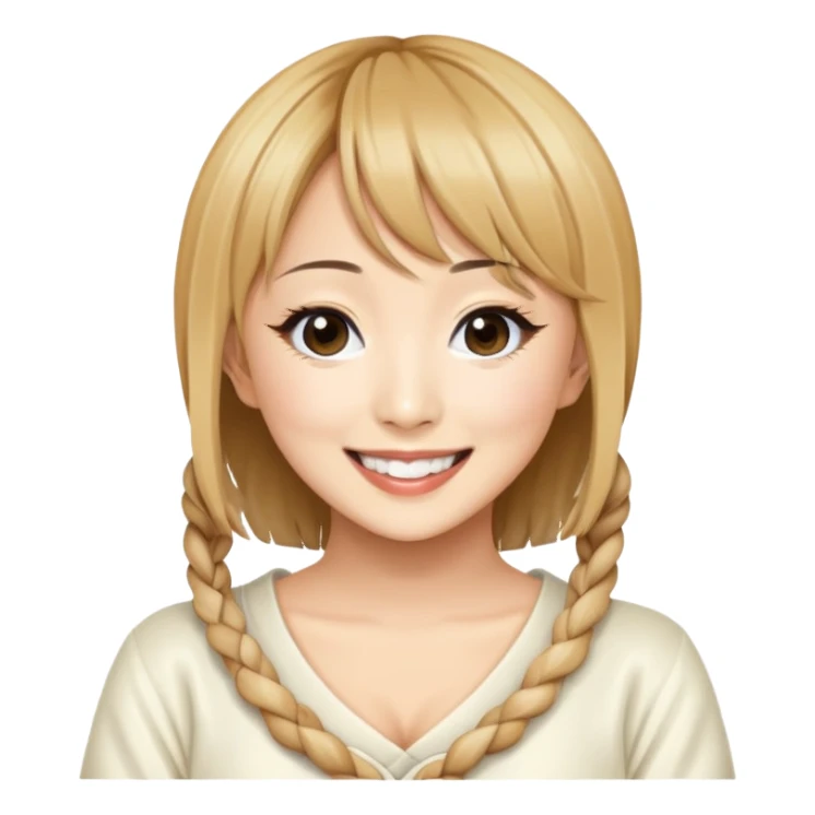 Ayumi Hamasaki wide smile sticker