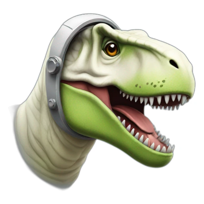 astronaut t-rex sticker
