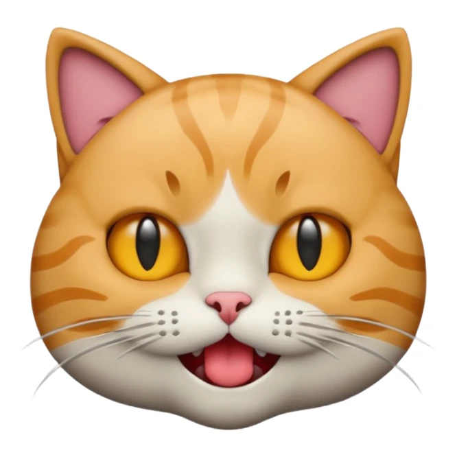 cat emoji biting lip sticker