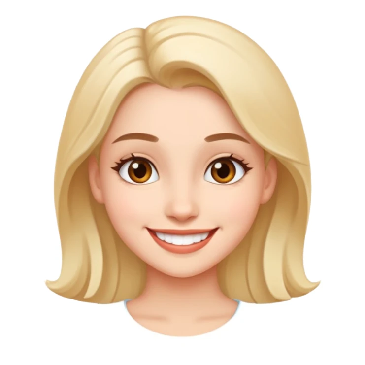 Flirtatious girl sticker