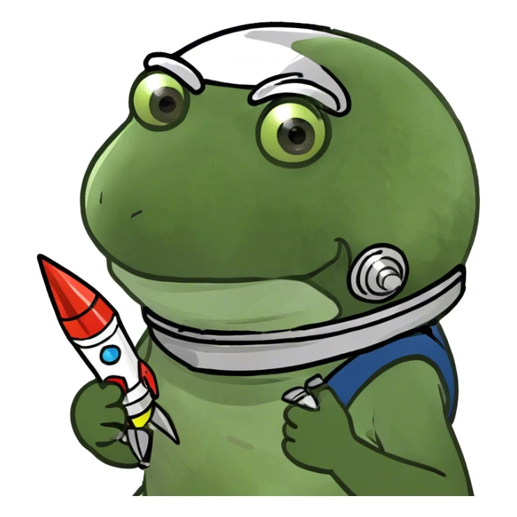 rocket science with a rocket, on moon sticker