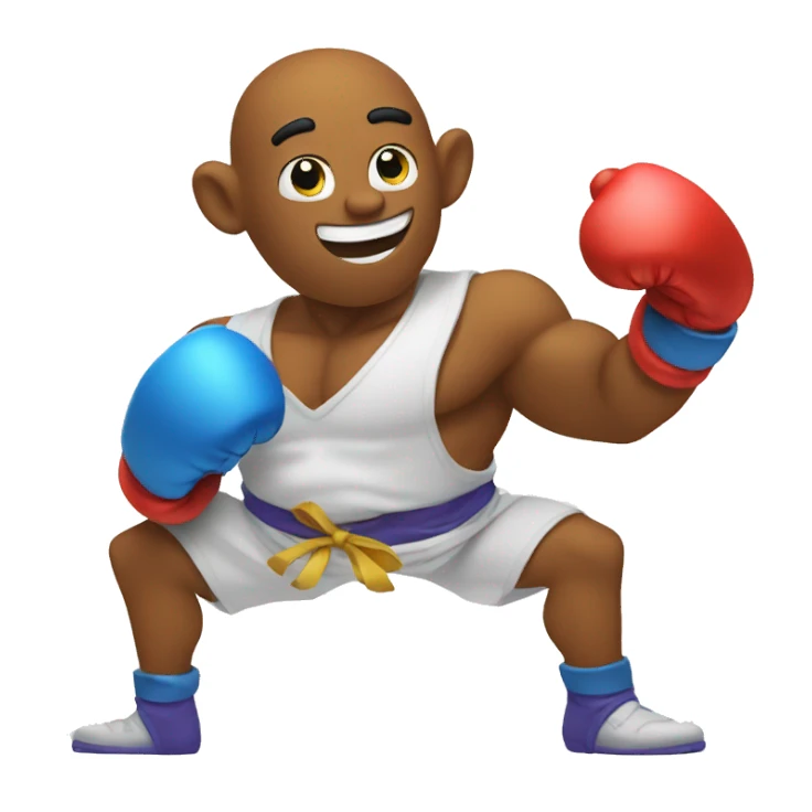 smart genie with boxing gloves sticker