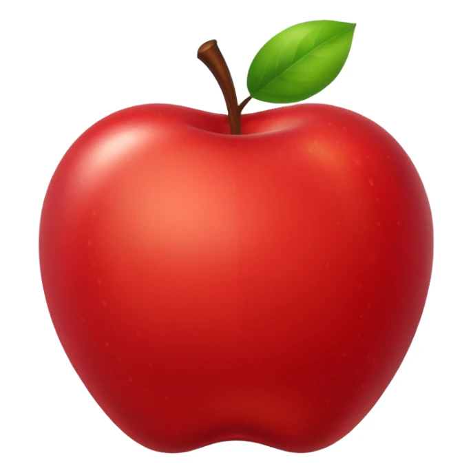 a red apple sticker