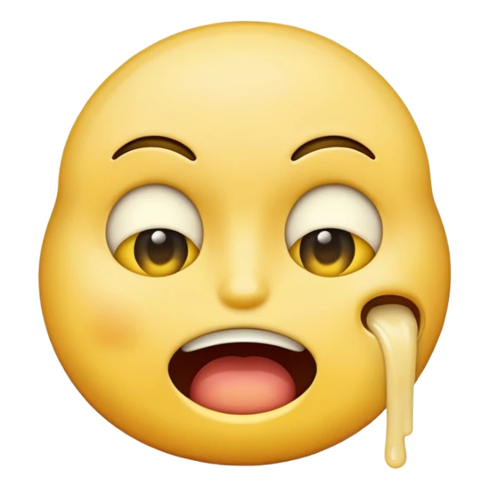 An emoji chocking itself sticker