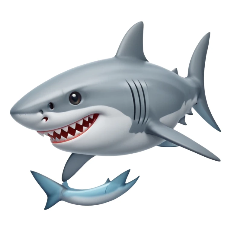 A shark whit nike shoes sticker