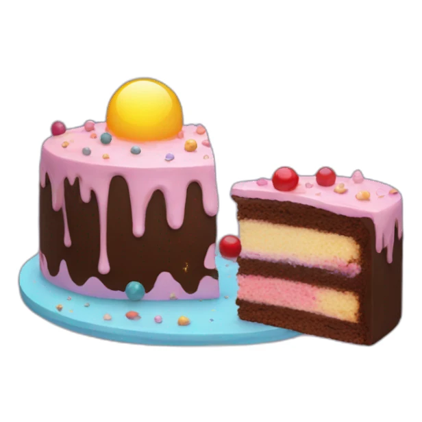 Space cake sticker