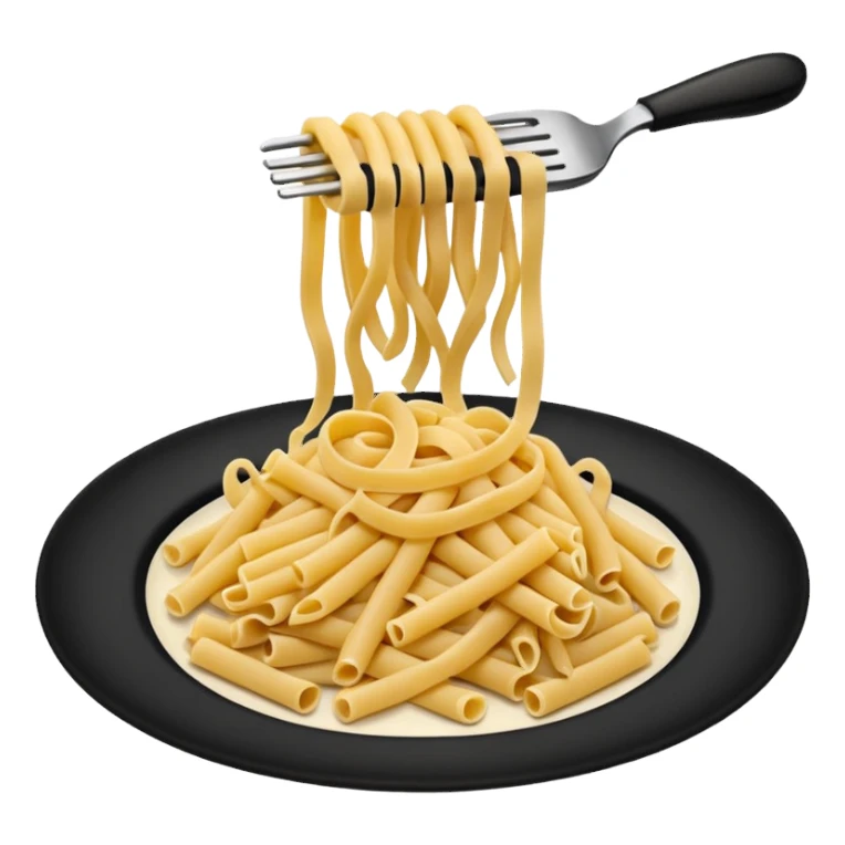 black color pasta sticker
