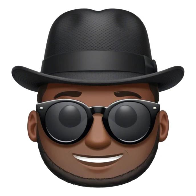 LeBron James sunglasses wearing a derby hat sticker