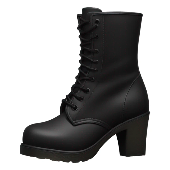 one black dr.marten high heel boot sticker