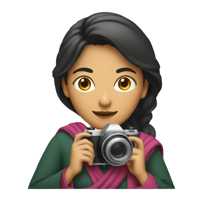 PAKISTANI WOMAN WITH A CAMERA sticker