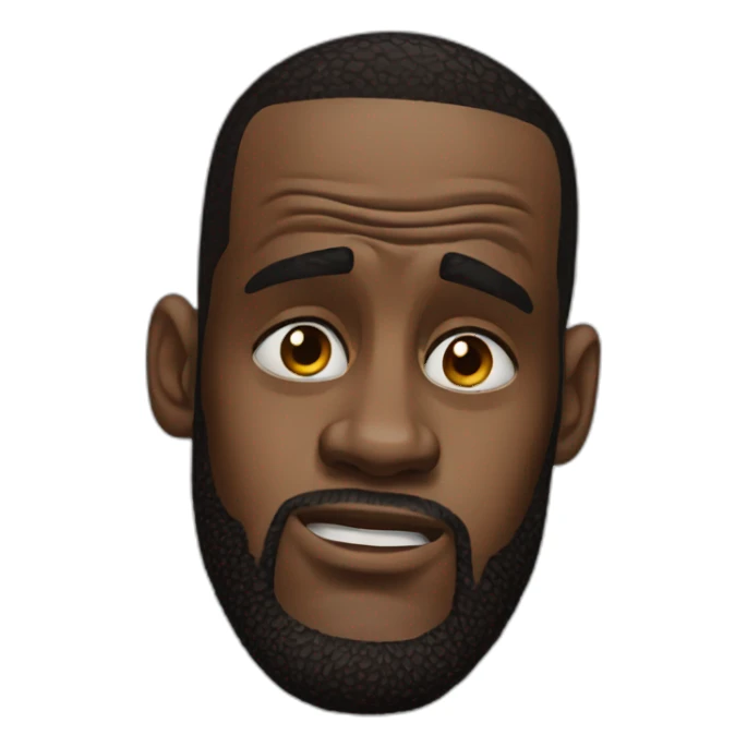 lebron crying and sad sticker