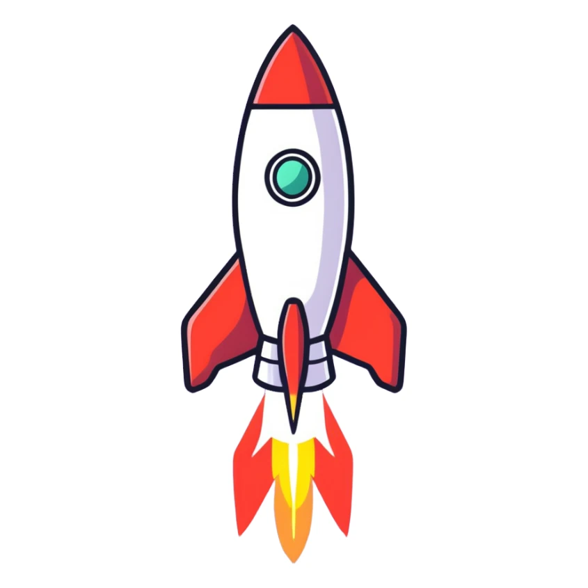 rocket sticker