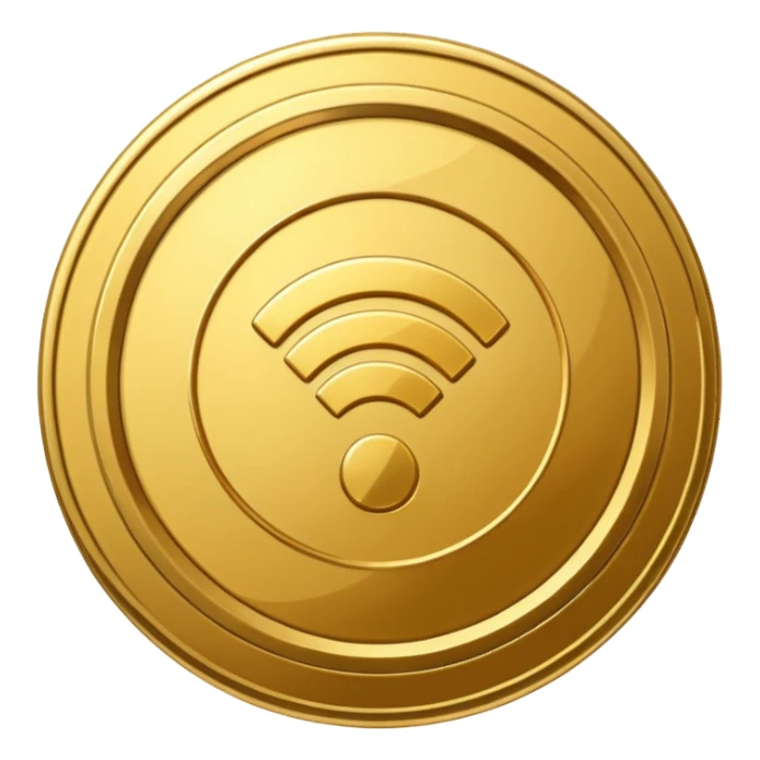 wifi money coin  sticker