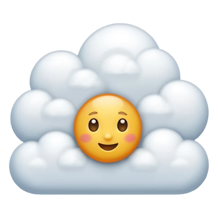 nuage ensoleillé sticker
