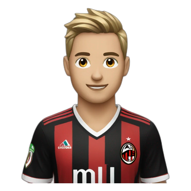 gamer boy AC Milan sticker