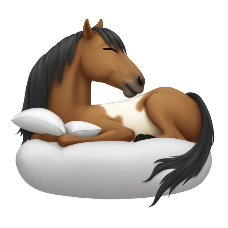 Horse sleeping sticker