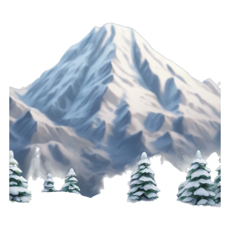 snowy mountian sticker