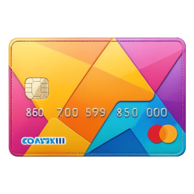 aesthetic credit card with pattern sticker