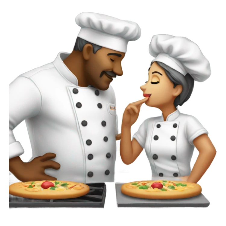 Kiss the chef sticker