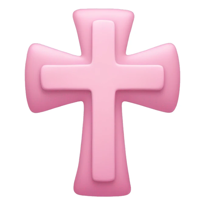Light Pink cross sticker