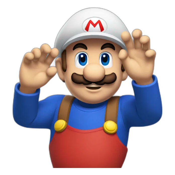 mario salute sticker