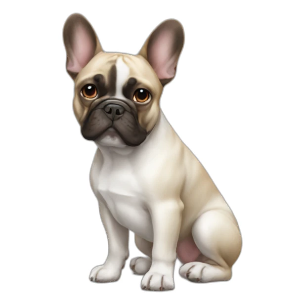 FRENCH BULLDOg at work sticker