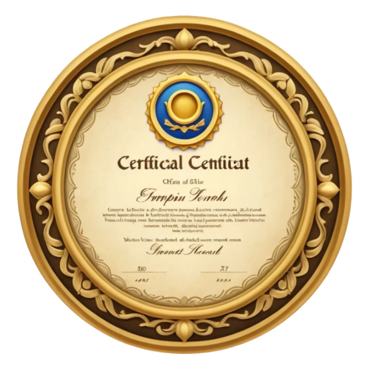Certif  sticker